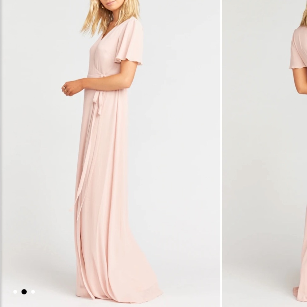 Show Me Your MuMu Blush Maxi Dress- 1X